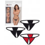 Perizoma donna set 3 pz tanga g string slip intimo aperto mutande sexy ragazza