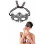 Mascherina occhi veneziana bondage maschera sexy in pizzo bdsm nera fetish black