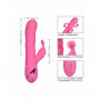 Vibratore rabbit stimola clitoride fallo vibrante vaginale in silcone realistico