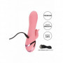 Vibratore rabbit  doppio fallo vibrante vaginale clitoride in silcone realistico