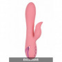 Vibratore rabbit  doppio fallo vibrante vaginale clitoride in silcone realistico