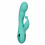 Vibratore rabbit in silcone realistico doppio fallo vibrante vaginale clitoride