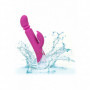 Vibratore rabbit doppio fallo vaginale e clitoride dildo vibrante in silicone