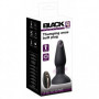 Plug anale vibrante con ventosa vibratore dilatatore anal butt black in silicone