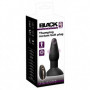 Plug anale vibrante in silicone vibratore dilatatore anal butt con ventosa black