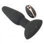 Plug anale vibrante in silicone vibratore dilatatore anal butt con ventosa black