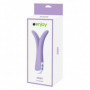 Vibratore doppio fallo dildo liscio vibrante vaginale anale clitoride spanker