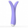 Vibratore doppio fallo dildo liscio vibrante vaginale anale clitoride spanker