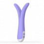 Vibratore doppio fallo dildo liscio vibrante vaginale anale clitoride spanker