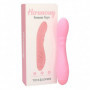 Vibratore in silicone realistico dildo fallo vibrante vaginale per punto G rosa