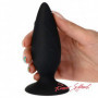 Plug anale in silicone con ventosa dilatatore anal butt fallo dildo liscio black