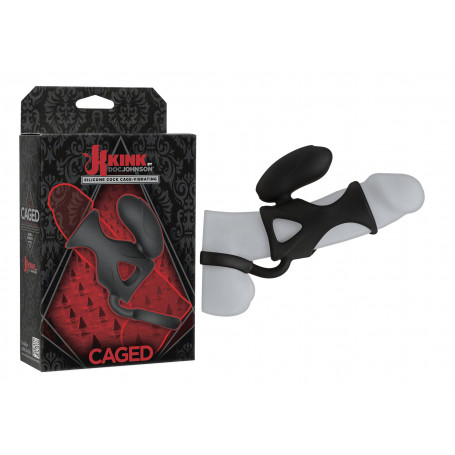 Anello fallico vibrante maschile con bullet stimola clitoride nero in silicone