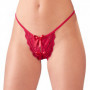 Mutande donna sexy perizoma tanga in pizzo rosso con fiocco slip G string HOT