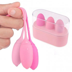 Palline vaginali per esercizio di kegel in silicone massaggio pavimento pelvico