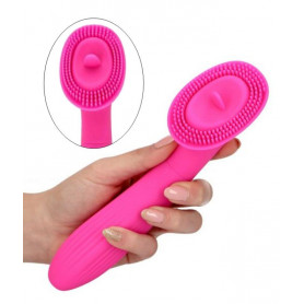 Vibratore vaginale in silicone stimolatore massaggiatore clitoride vibrante Pink