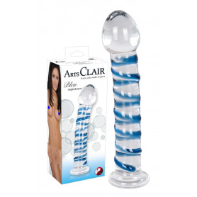 Fallo in vetro trasparente dildo piccolo vaginale anale mini pene finto Glass