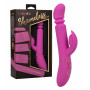 Vibratore rabbit doppio fallo vaginale e clitoride dildo vibrante in silicone