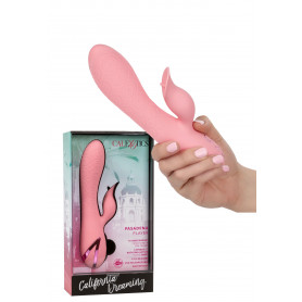 Vibratore rabbit  doppio fallo vibrante vaginale clitoride in silcone realistico