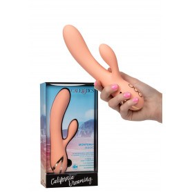Vibratore rabbit  doppio fallo vibrante in silcone realistico vaginale clitoride