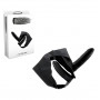 Fallo strap on doppio dildo indossabile con slip pene finto vaginale anale black