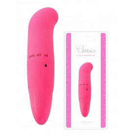 Vibratore vaginale piccolo per punto G mini dildo fallo liscio vibrante rosa sex