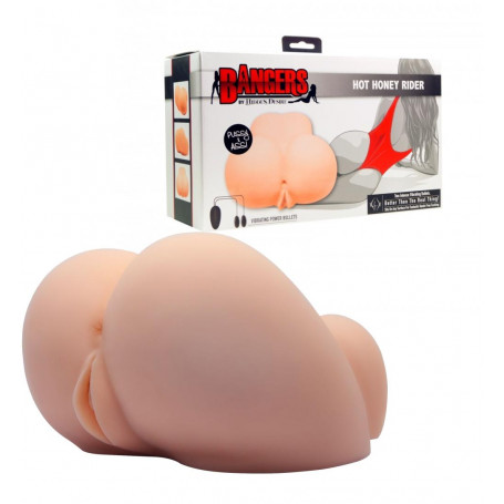 Masturbatore realistico vagina ano finto vibrante stimolatore massaggiatore pene