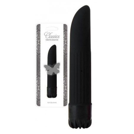 Vibratore classico piccolo fallo liscio mini dildo vibrante vaginale e clitoride
