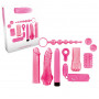 Kit sexy toys vibratore realistico vaginale anale masturbatore anello fallico
