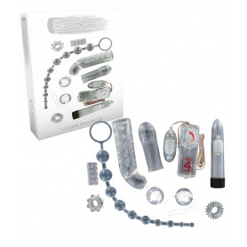 Kit sex toys vibratore guaina anello fallico dildo fallo palline anali vaginali