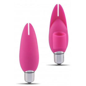 Vibratore vaginale da dito in silicone mini stimolatore vibrante clitoride rosa