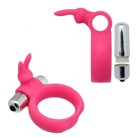 Anello fallico in silicone cock ring ritardante stimolatore clitoride vibrante