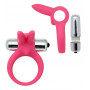 Anello fallico vibrante in silicone stimolante clitoride cock ring ritardante