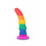 Fallo anale pride dildo con ventosa plug anal butt in silicone morbido pride