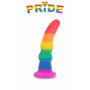 Fallo anale pride dildo con ventosa plug anal butt in silicone morbido pride