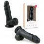 copy of dildo realistico nero fallo con testicoli e ventosa pene finto  black sexy toys