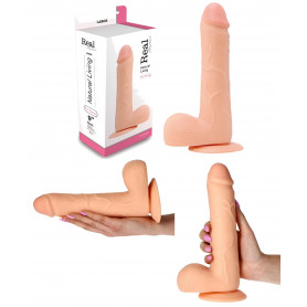 Fallo realistico grande anale vaginale con testicoli e ventosa dildo morbido