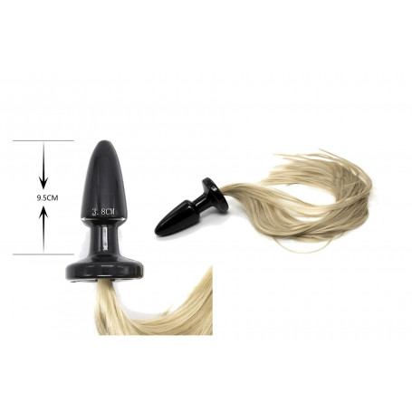 plug anale grande in pvc con coda lunga dildo anal butt dilatatore tappo anale