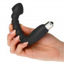 vibratore anale per prostata in silicone fallo nero dildo vibrante maschile