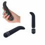 Vibratore vaginale stimolatore per punto G dildo vibrante nero con cristalli