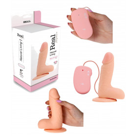 Vibratore vaginale anale realistico fallo vibrante con telecomando dildo morbido