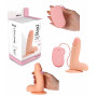 Vibratore vaginale anale realistico fallo vibrante con telecomando dildo morbido