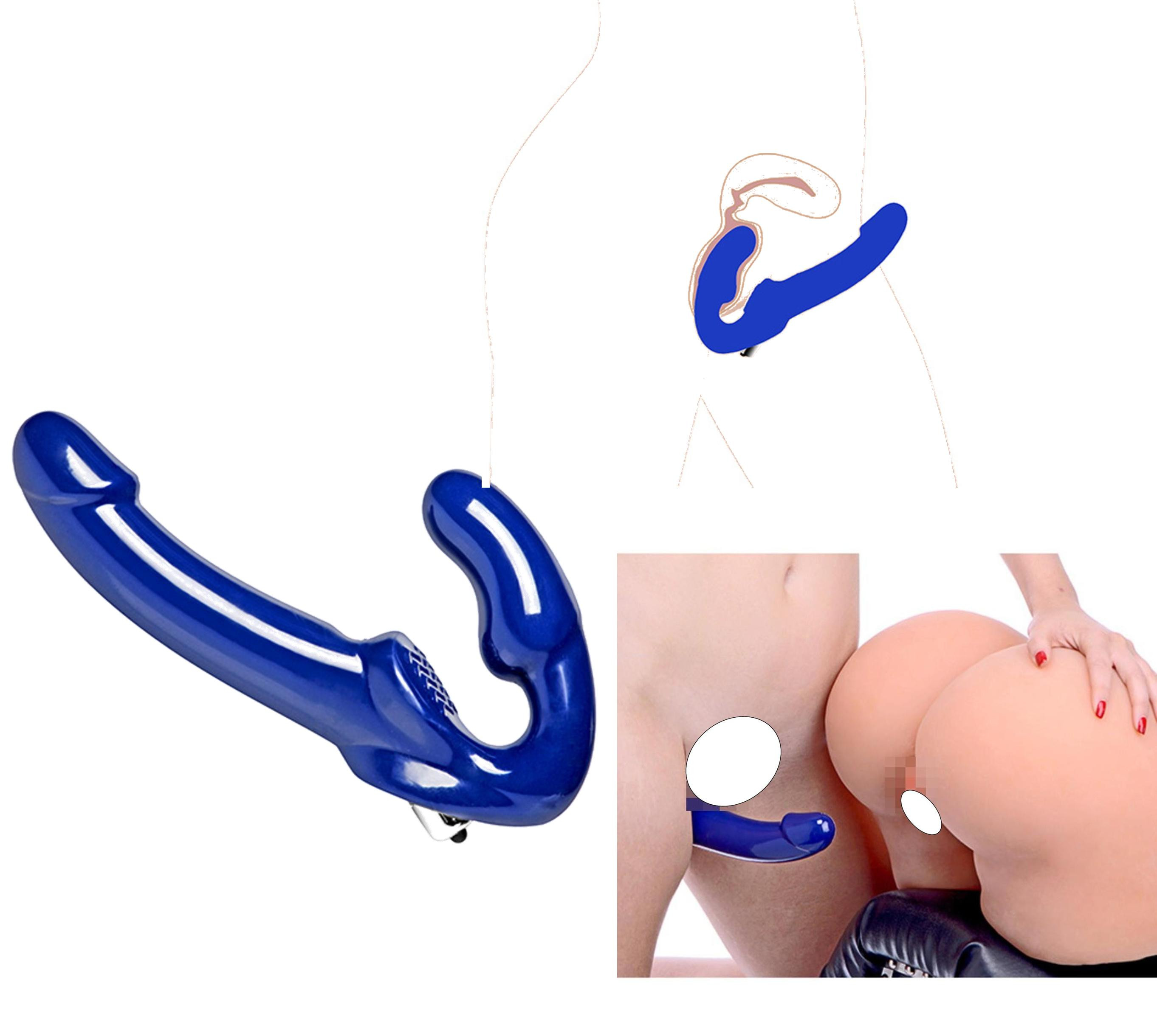 vibratore vaginale stimolatore clitoride indossabile strap on doppi