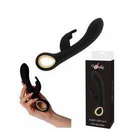 vibratore rabbit doppio nero dildo vibrante stimolatore vaginale clitoride