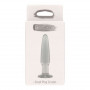 Plug anale con ventosa trasparente fallo piccolo mini dildo dilatatore anal butt