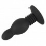 Plug anale in silicone morbido dildo fallo liscio nero dilatatore butt black sex