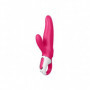 Vibratore rabbit dildo vaginale clitoride in silicone ricaricabile vibrante rosa