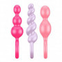 Plug anale set dilatatore fallo a sfere dildo piccolo in silicone kit morbido