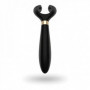 Vibratore per coppia ricaricabile fallo dildo liscio vibrante in silicone black