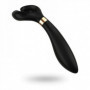 Vibratore per coppia ricaricabile fallo dildo liscio vibrante in silicone black