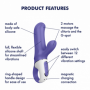 Vibratore rabbit per clitoride in silicone fallo vibrante vaginale ricaricabile